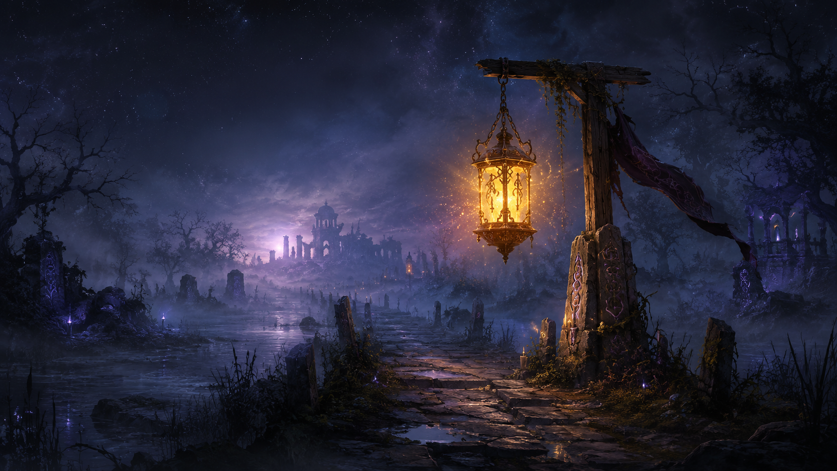 Mistveil ruins artwork